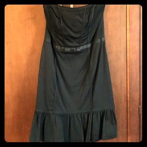 White House Black Market Strapless Black Dress